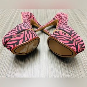 Charlotte Olympia heels platform pink black MADE IN ITALY shoes